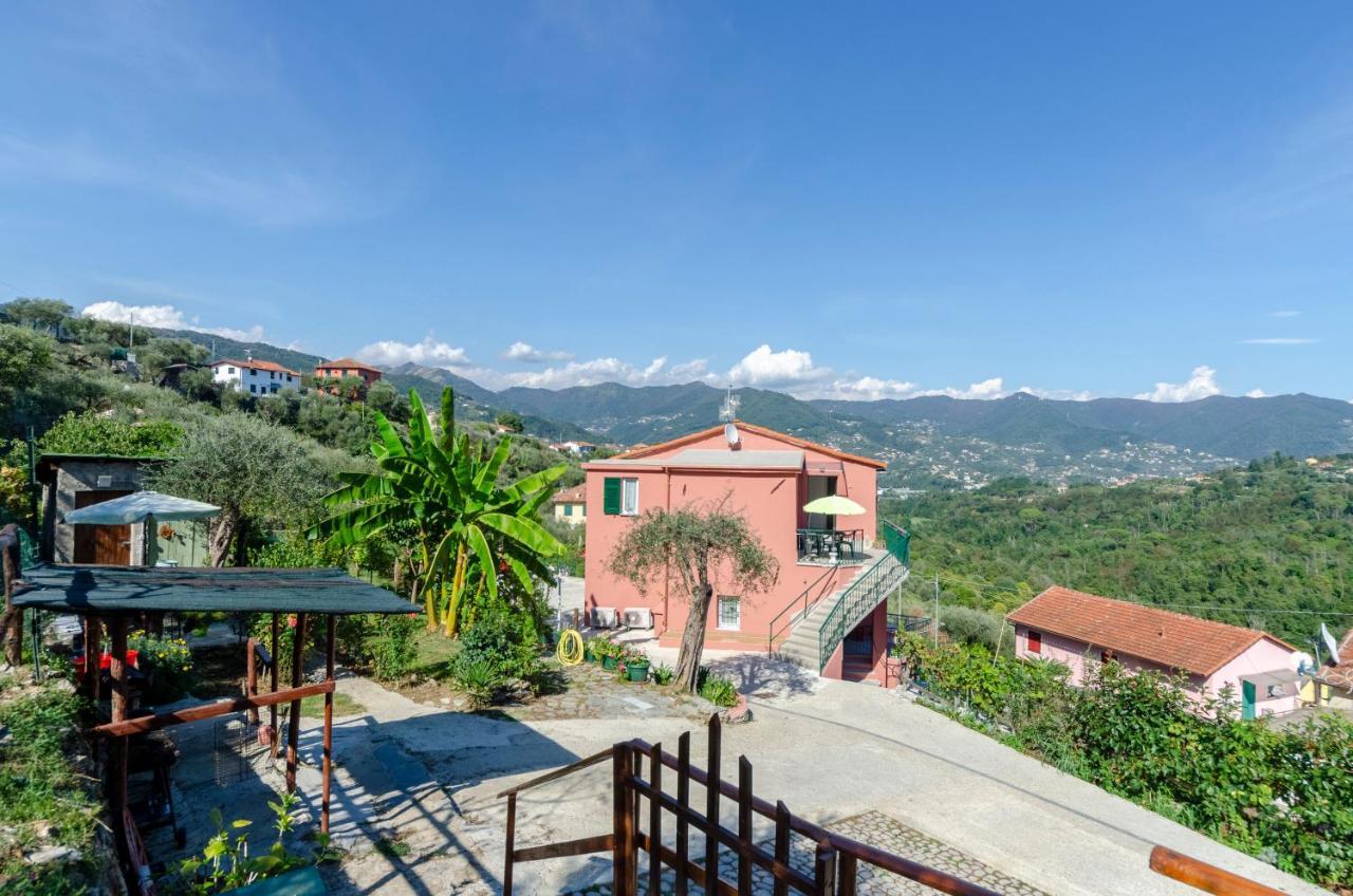 Alla Casa Rosa, Peaceful Apartment Surrounded By Greenery With Free Parking, Wifi & Air Conditioning Рапало Екстериор снимка
