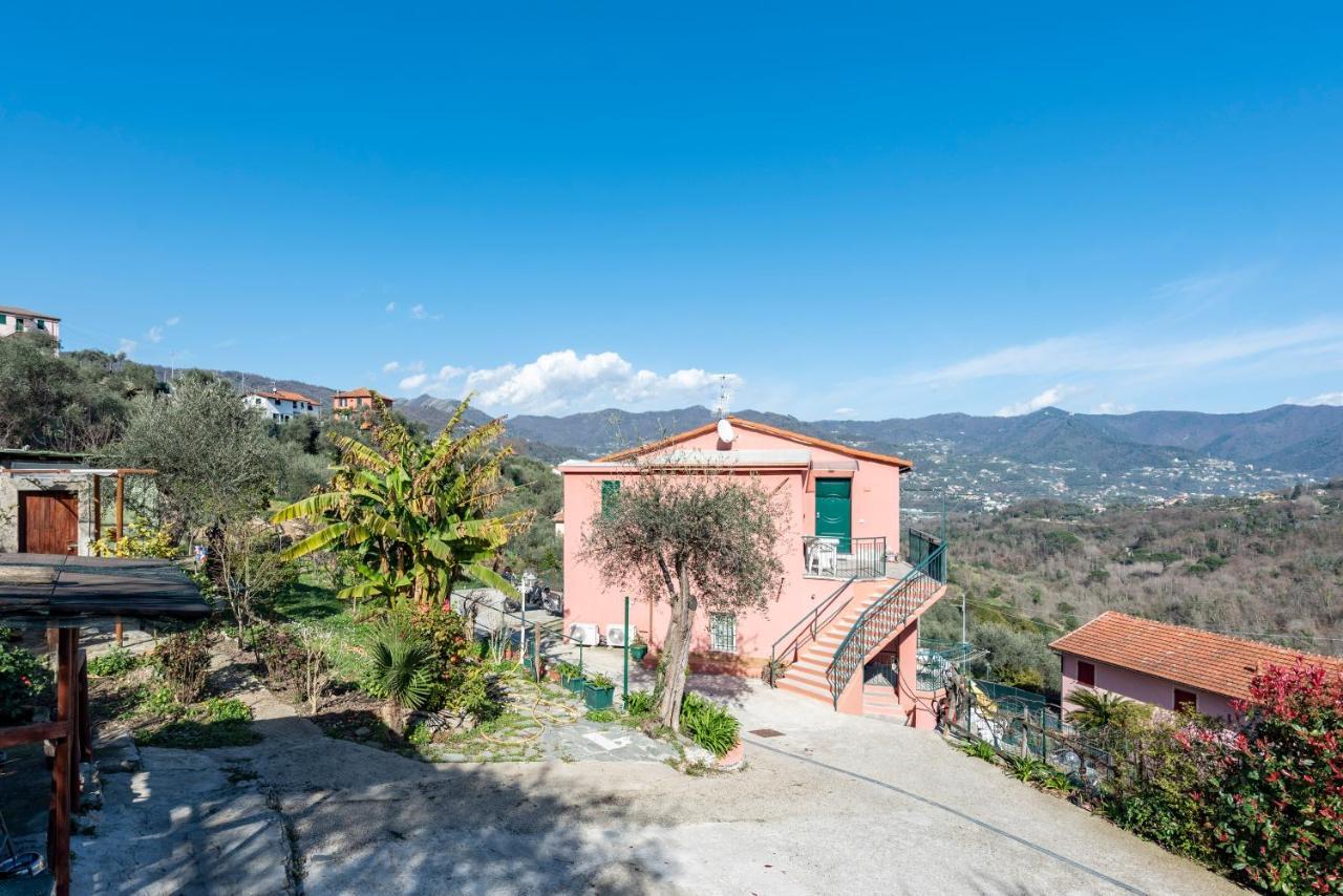 Alla Casa Rosa, Peaceful Apartment Surrounded By Greenery With Free Parking, Wifi & Air Conditioning Рапало Екстериор снимка