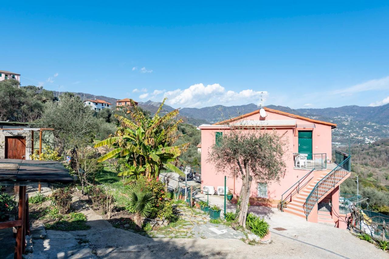 Alla Casa Rosa, Peaceful Apartment Surrounded By Greenery With Free Parking, Wifi & Air Conditioning Рапало Екстериор снимка